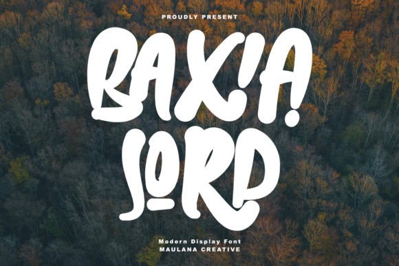 Baxia Jord Display Font for Handmade Branding & Printables