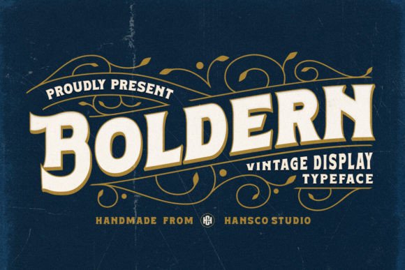 Boldern: A Vintage Typeface Font for Scroll-Stopping Brand Content