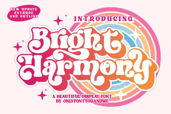 Bright Harmony Display Font for Playful Digital Branding