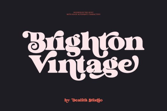 Brighton Vintage Font for Bold, Retro Branding