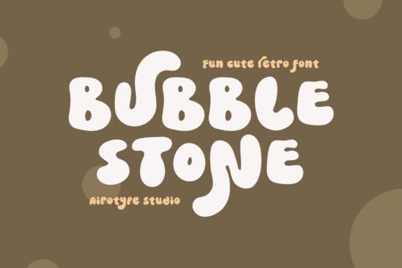 Bubble Stone Font for Small Business Branding