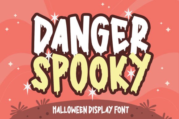 Danger Spooky Font for Halloween Editorial Design