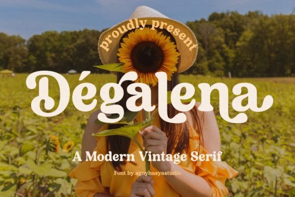 Degalena: A Modern Vintage Serif Font for Scroll-Stopping Brand Content
