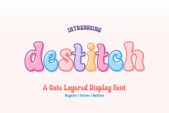 Destitch: A Playful Display Font for Creative Branding