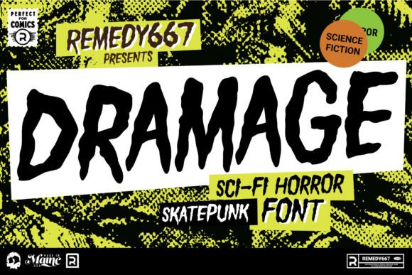 Dramage Font for Edgy Handmade Brands