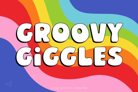 Groovy Giggles: A Playful Display Font for Lighthearted Editorial Design