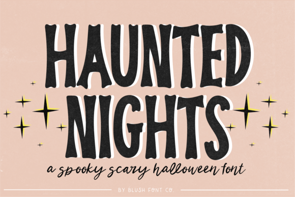 Haunted Nights Font for Halloween Design