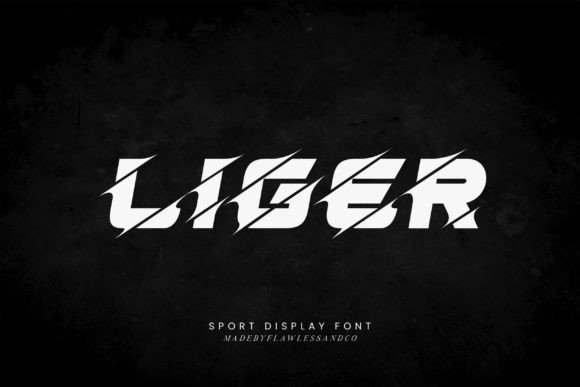 Liger Display Font for Bold Brand Identity Projects