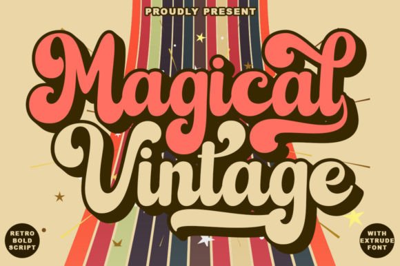 Magical Vintage: A Retro 70’s Script Style Font