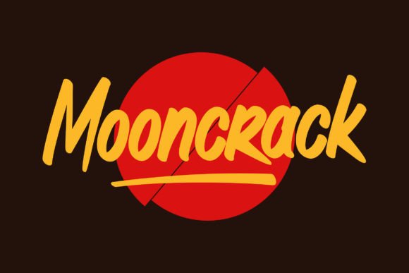 Mooncrack: A Bold Brush-Style Display Font for Impactful Web Design