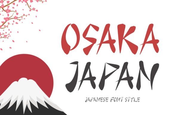 Osaka Japan Font for Handmade Branding & Display Design