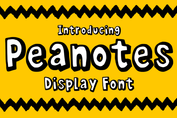 Peanotes Display Font for Handmade & Commercial Crafts