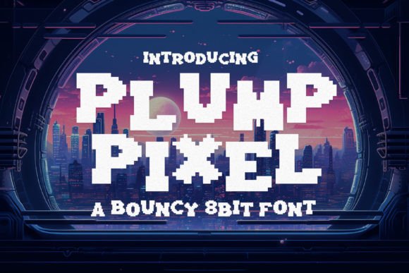 Plump Pixel: A Joyful 8-Bit Font for Creative Branding