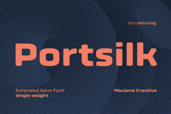 Portsilk: A Wide Clean Round Sans Display Font for Modern Digital Brands