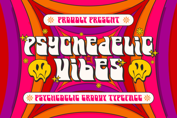 Psychedelic Vibes Font for Bold, Joyful Branding