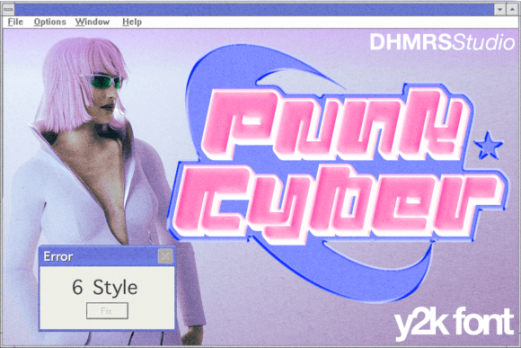 Punk Cyber Font for Bold, Nostalgic Brand Identity