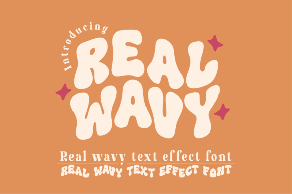 Real Wavy Font for Handmade Brands and Retro Design