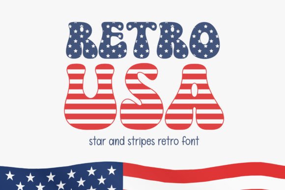 Retro Usa Font for Patriotic Design Projects