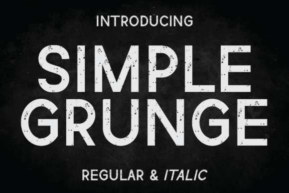 Simple Grunge: A Trend-Forward Display Font for Editorial Design