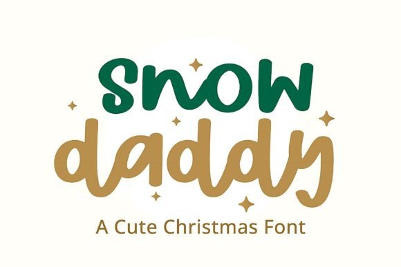 Snow Daddy: The Friendly Handwritten Display Font