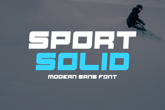 Sport Solid Display Font for Sport-Themed Crafts & Products