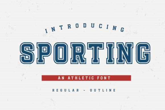 Sporting Font: A Fun and Cool Athletic Display Typeface