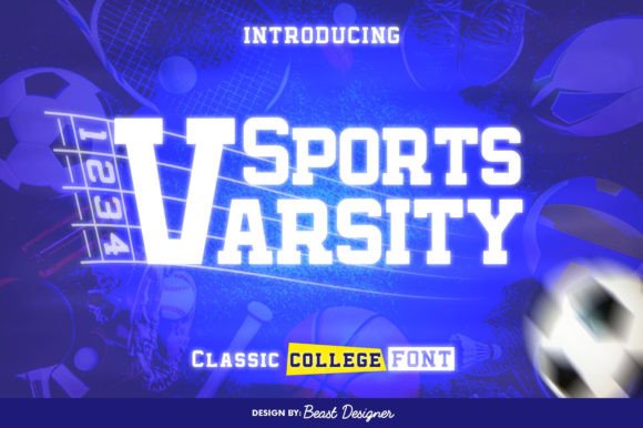 Sports Varsity Font for Bold Digital Branding