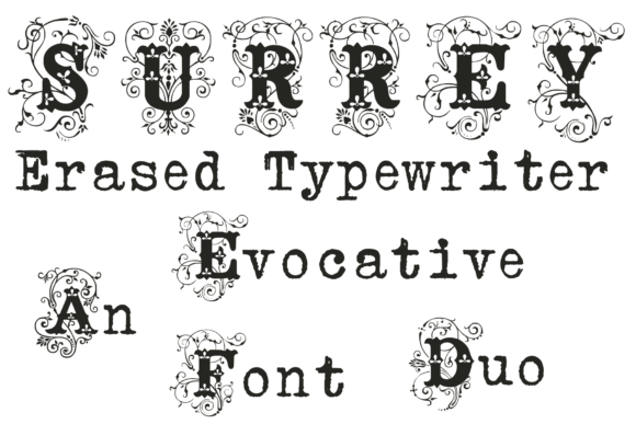 Surre Erased Typewriter: A Thoughtful Display Font Duo