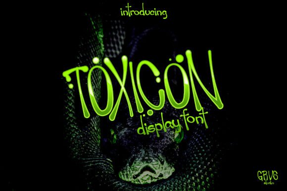 Toxicon Font: Psychedelic Display Fonts for Makers