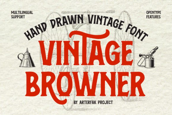 Transform Your Brand with Vintage Browner Font