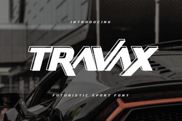 Travax: A Futuristic Sport Font for Bold Handmade Designs