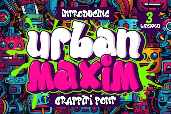 Urban Maxim Graffiti Font for Bold Handmade Branding