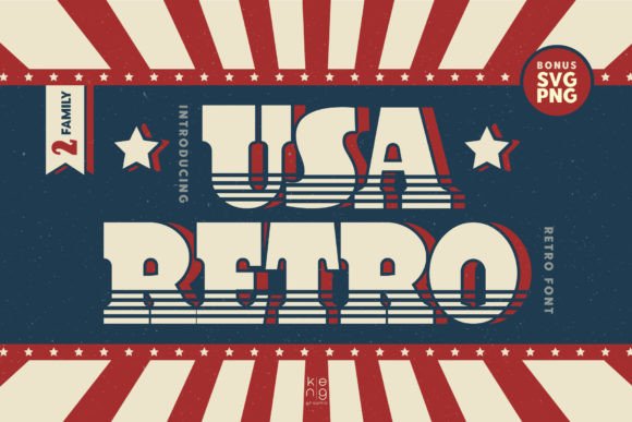 Usa Retro Font for Bold, Nostalgic Campaign Headlines