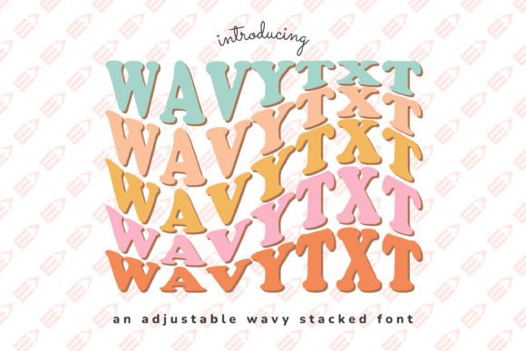 Wavytxt: A Stacked Display Font for Creative Web Design